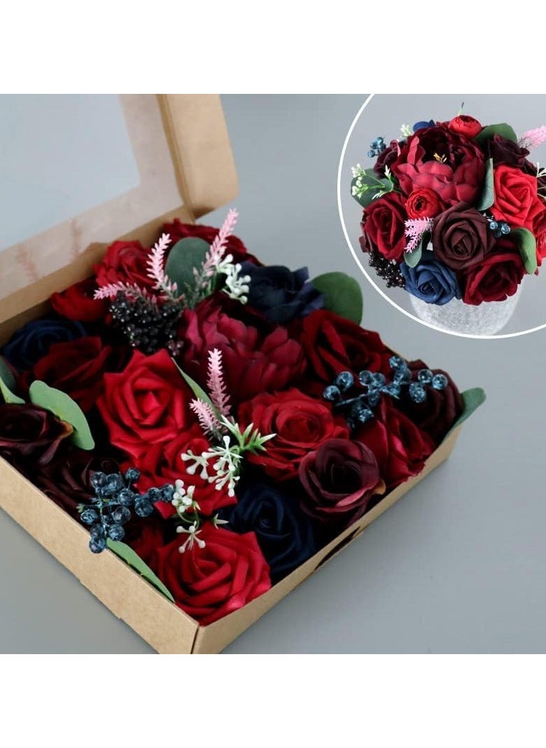 LIMOS Artificial Flowers Combo Box Silk Fake Faux Flower Centerpieces for DIY Wedding Cake Topper Floral Arrangements  - Image 4