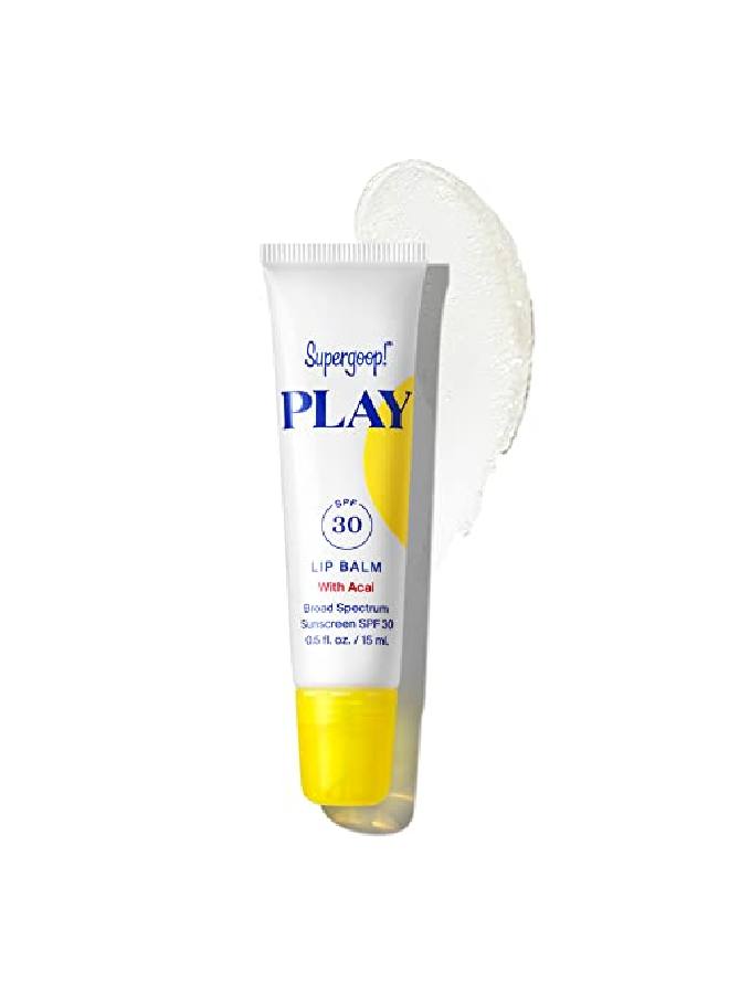 Supergoop! Play Lip Balm With Acai 0.5 Fl Oz SPF 30 PA+++ Reef Friendly Broad Spectrum Sunscreen Hydrating Honey Shea Butter & Sunflower Seed Oil Clean Ingredients - Image 2