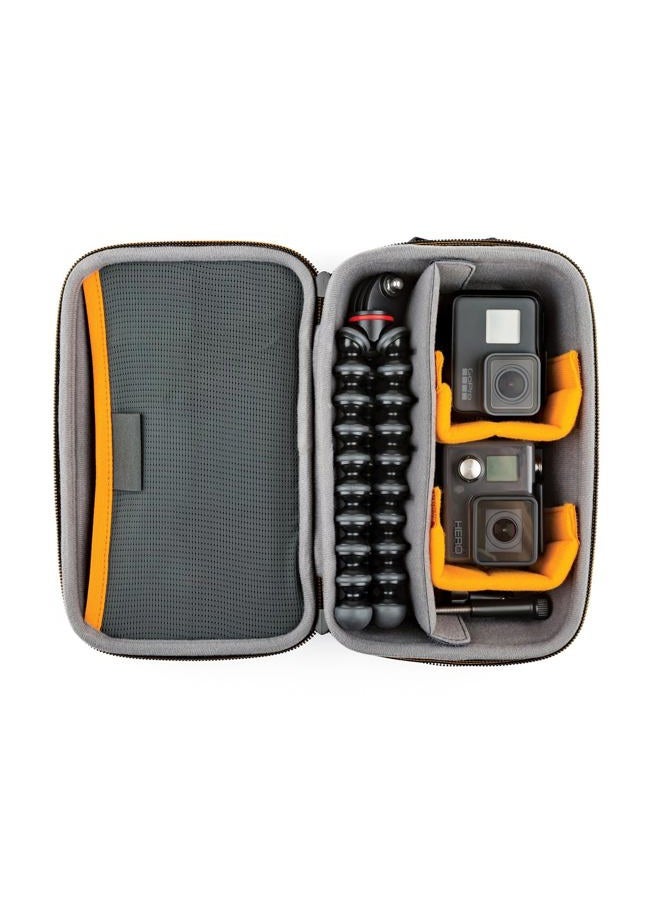 Lowepro Hardside CS 60 Case for Small Drone, Mirrorless Cameras or 2 Action Cameras, 1-2 Lenses, Accessories, 14.00 x 8.51 x 22.71 cm, Black - Image 5