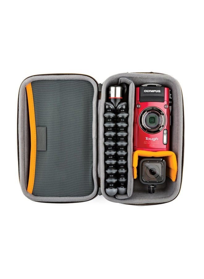 Lowepro Hardside CS 60 Case for Small Drone, Mirrorless Cameras or 2 Action Cameras, 1-2 Lenses, Accessories, 14.00 x 8.51 x 22.71 cm, Black - Image 2