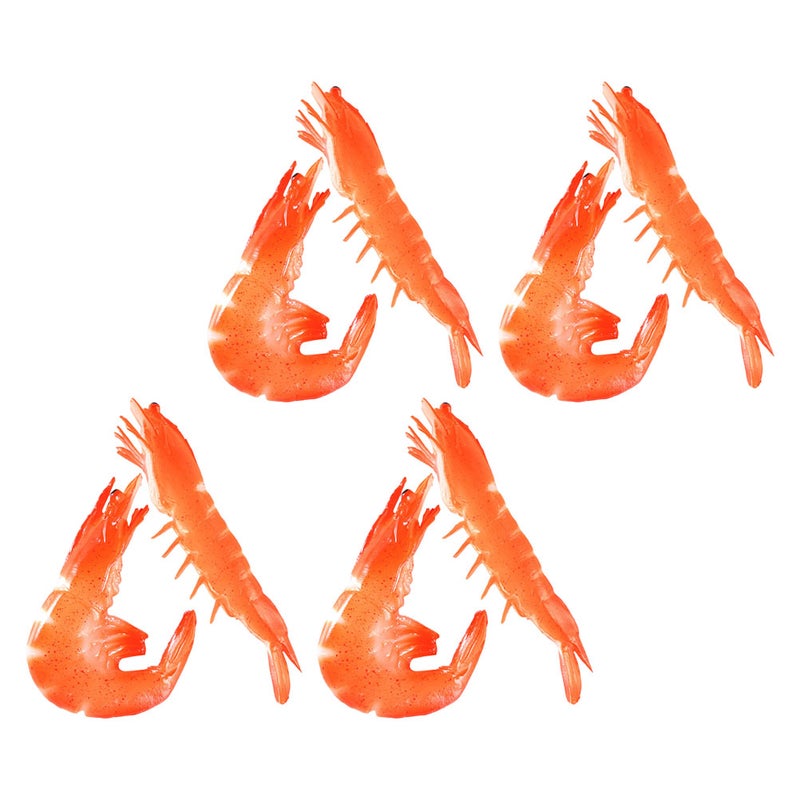 8pcs Lifelike Realistic Shrimp Models: Simulation Cooked Shrimp Food Props For Home Kitchen Display Photography And Party Decorations - Image 5