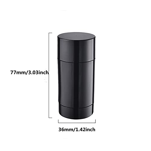 Healthcom 10 Pack 30ml Empty Round Deodorant Containers 1 Oz Twist Up Filling Stick Deodorant Container Plastic Deodorant Bottles Refillable Lip Balm Tube for Lipstick Crayon Chapstick DIY Make Own - Image 2