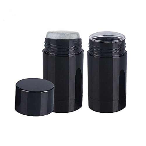Healthcom 10 Pack 30ml Empty Round Deodorant Containers 1 Oz Twist Up Filling Stick Deodorant Container Plastic Deodorant Bottles Refillable Lip Balm Tube for Lipstick Crayon Chapstick DIY Make Own - Image 1