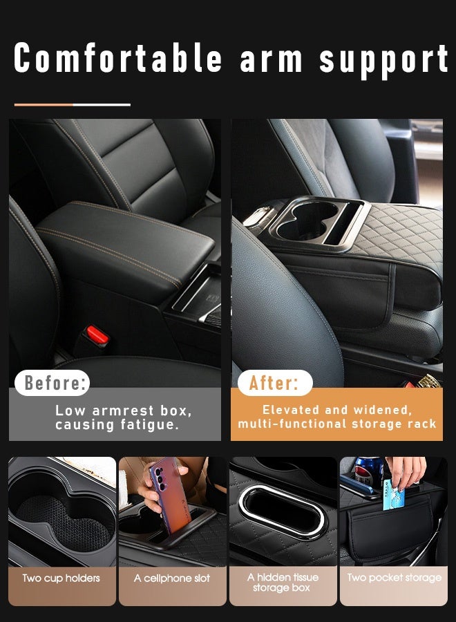 Generic Multifunctional vehicle-mounted height-enhancing integrated armrest box pad  - Image 3
