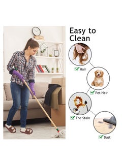 KASTWAVE Microfiber Slipper, Floor Dusting Mop Slippers for House Cleaning, Washable Detachable Mopping Slipper for Men and Women, Anti-slip Shoes, Office Kitchen Floor Dust Tool  - Image 3