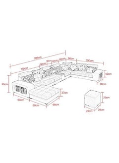 Comfynest Corner Sofa Set Elevate Your Apartment's Living Room with Stylish Furniture  - Image 2