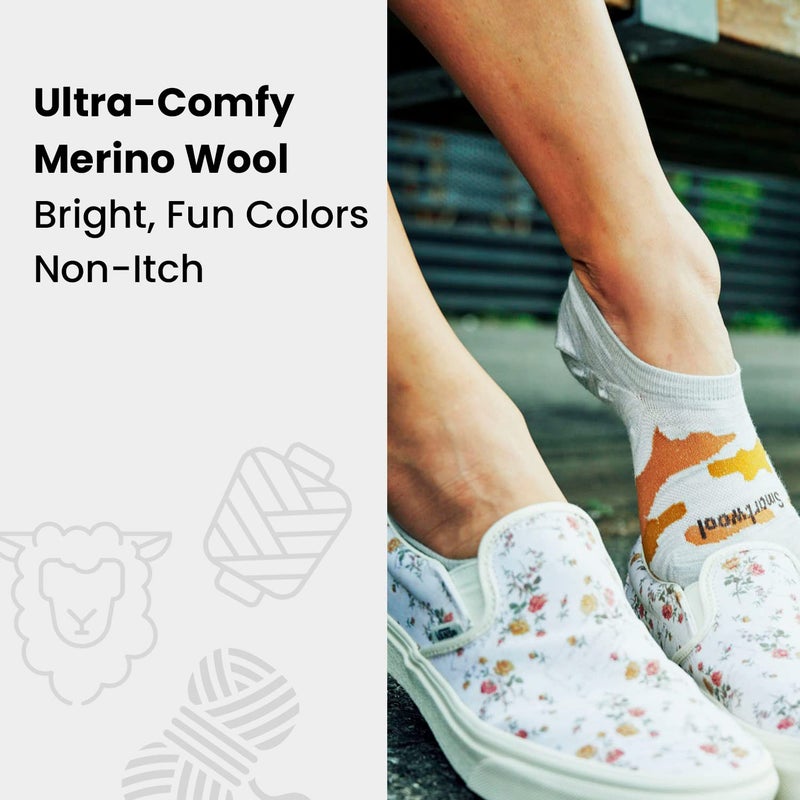 Smartwool Womens Ski Full Cushion Snowpocalypse Pattern Over the Calf Socks Charcoal Medium - Image 3