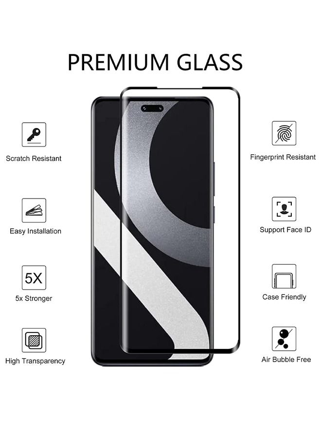 2-Pack Screen Protector For Xiaomi Xiaomi 13 Lite Tempered Glass Screen Protector Full Screen Coverage HD Clarity 3D Curved Edge Anti Shatter Scratch Proof Glass For Xiaomi 13 Lite  - Image 2