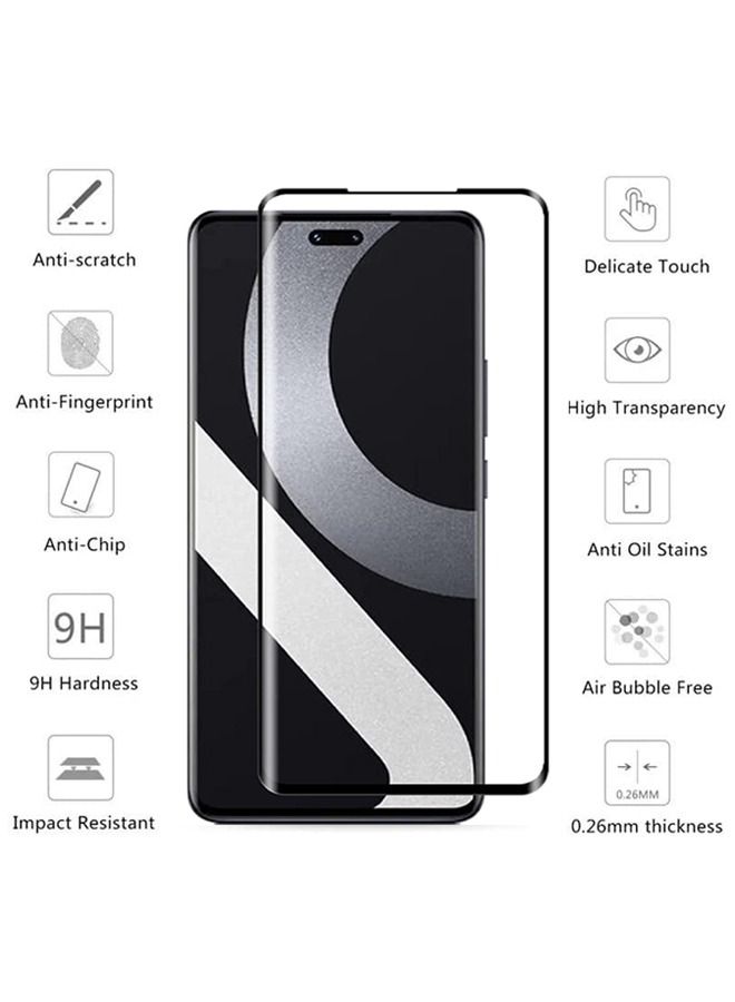 2-Pack Screen Protector For Xiaomi Xiaomi 13 Lite Tempered Glass Screen Protector Full Screen Coverage HD Clarity 3D Curved Edge Anti Shatter Scratch Proof Glass For Xiaomi 13 Lite  - Image 4