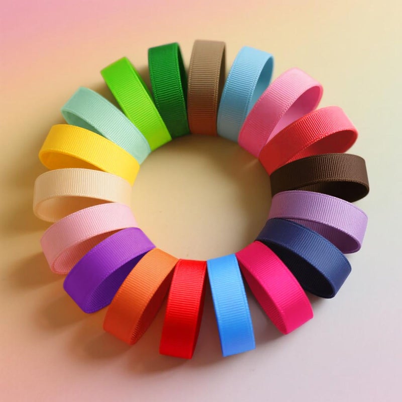 QingHan Grosgrain Ribbon 3/8 Inches 40 Yards (20 Colors x 2yards) - Image 2