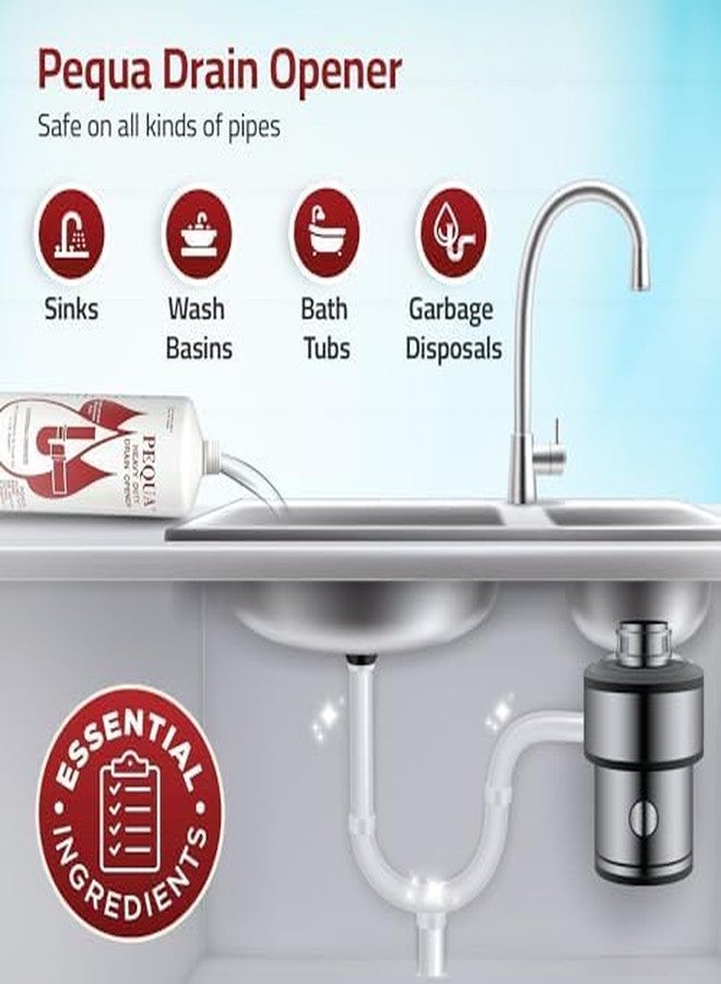PEQUA INDUSTRIES P-10232 32 oz Pequa Heavy Duty Drain Opener - Powerful, Fast-Acting, Industrial strength Drain Cleaner for Sinks, Tubs, Septic Tanks - Image 5