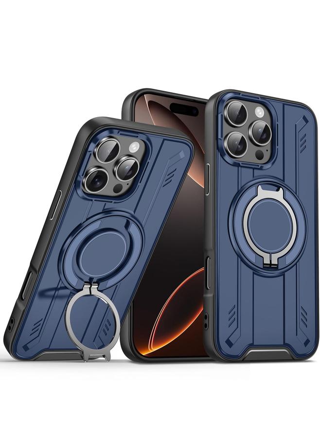 اس-توب جراب لهاتف iPhone 16 Pro Max مزود بحلقة دوارة وحامل مغناطيسي MagSafe - Image 1