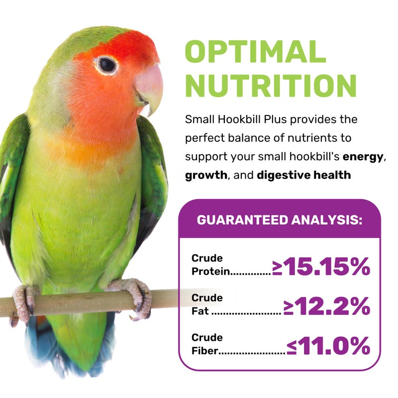Small Hookbill Plus 5 Lbs, Bird Food for Small Hookbill, Premium Bird Seeds, Supports Growth Energy and Digestive Health, Nutrient-Rich Parrot Birdseeds with Vitamins & Minerals, Healthy Balanced Diet - Image 5