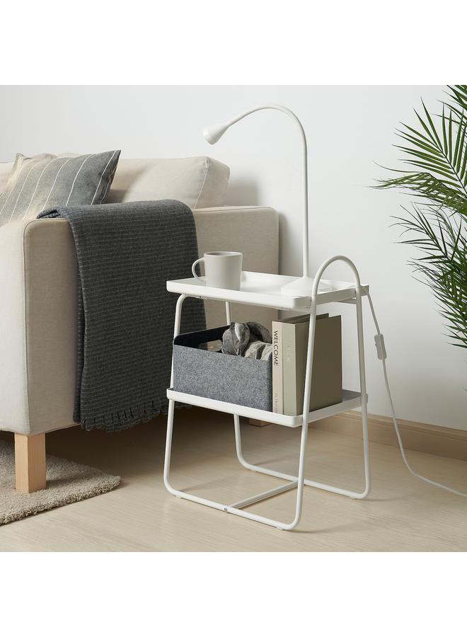 erorex Bedside Table/Shelf Unit, White - Image 4