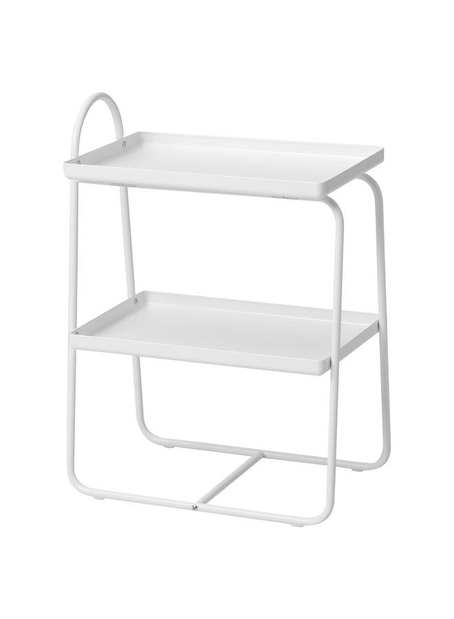 erorex Bedside Table/Shelf Unit, White - Image 1