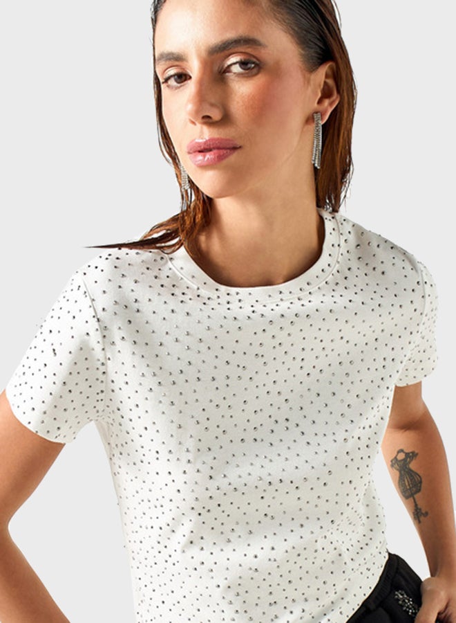 2Xtremz Embellished Crew Neck T-Shirt - Image 3