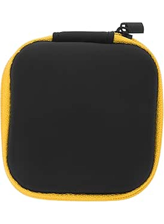 Portable EVA Earbuds Carrying Case With Cable Organizer Yellow Travel Storage Pouch - Image 1