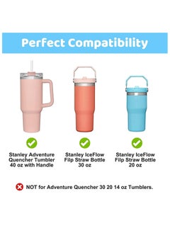 Meetion 4PCS Protective Silicone Boot for Stanley Quencher Adventure 40oz 30oz IceFlow 20oz 30oz Tumbler - Cup Bottom Sleeve Fits Stanley Cup Accessories, Silicone Bottom Cover Sleeve  - Image 2
