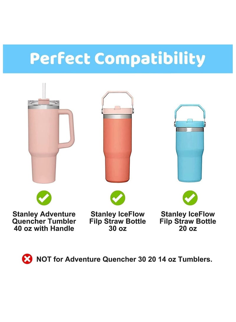 Meetion 4PCS Protective Silicone Boot for Stanley Quencher Adventure 40oz 30oz IceFlow 20oz 30oz Tumbler - Cup Bottom Sleeve Fits Stanley Cup Accessories, Silicone Bottom Cover Sleeve - Image 2