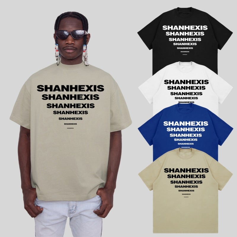 2024 Heavy Weight 260G Fashion Brand Creative Letter Printed Short-Sleeved T-Shirt Men'S American High Street T-Shirt - Image 2