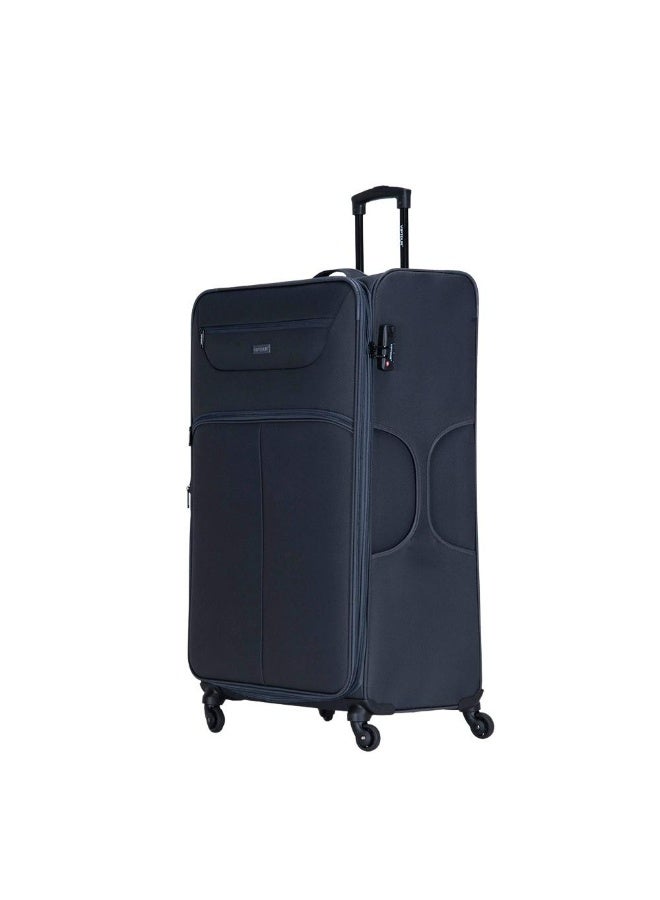 VIPTOUR 4-Piece Fabric Softside Luggage Set with 360° Spinner Wheels & Number Lock – Durable Polyester Travel Trolley Bag (20’’ / 24’’ / 28’’ / 32’’) - GREY - Image 3