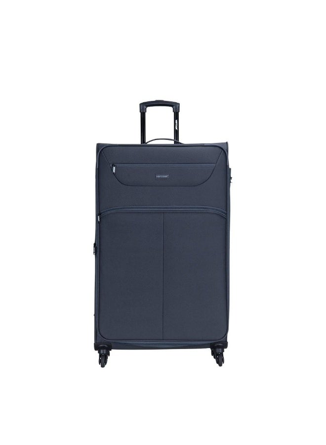 VIPTOUR 4-Piece Fabric Softside Luggage Set with 360° Spinner Wheels & Number Lock – Durable Polyester Travel Trolley Bag (20’’ / 24’’ / 28’’ / 32’’) - GREY - Image 2
