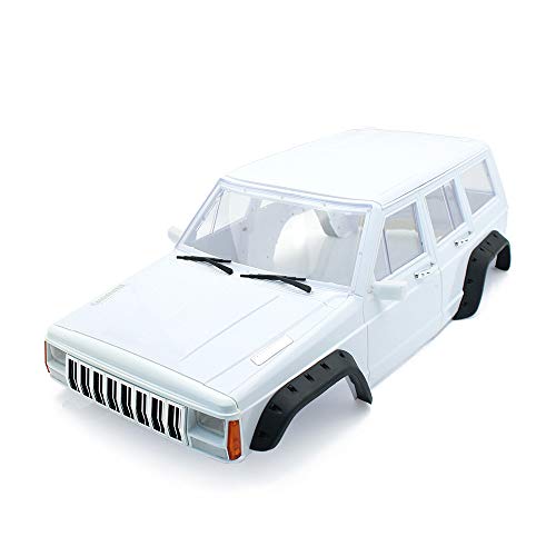 YSKMLOLP RC Car Hard Body Shell Kit313mm Wheelbase Cherokee Body Car Shell for 110 RC Crawler Axial SCX10 SCX10 II 90046 90047 TRX4 Kit White - Image 1