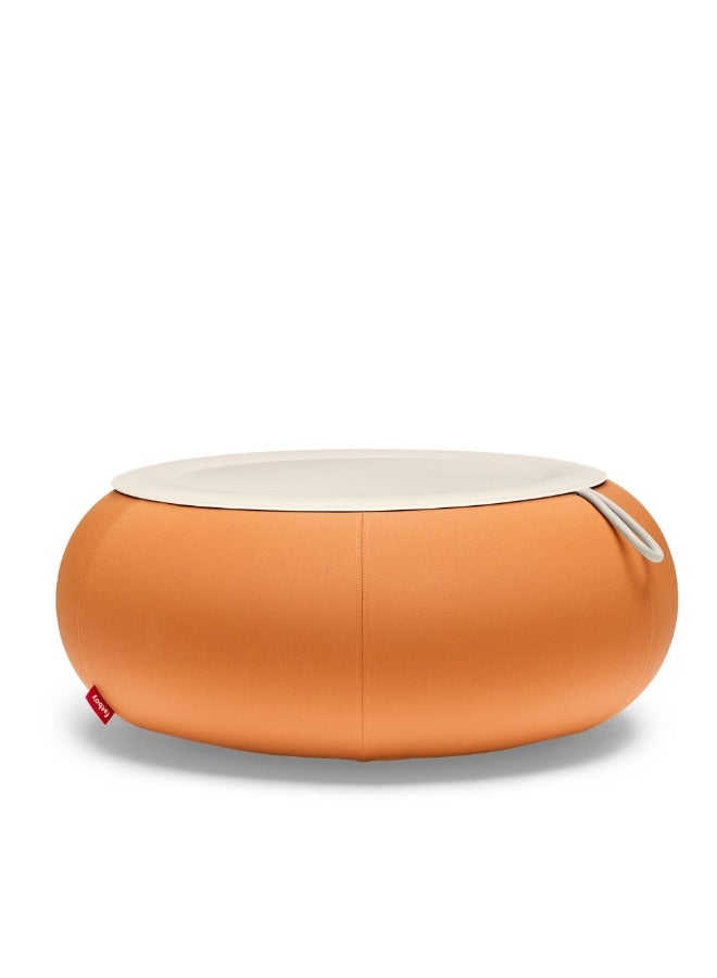 Fatboy Dumpty Outdoor Round Coffee Table - Steel Tabletop, Easy-to-Inflate, Durable for Indoor & Outdoor (87.5 x 35 cm) (Pumpkin) - Image 1