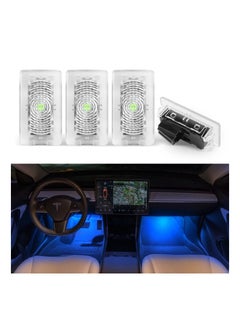 Y&D Car Interior LED Lights Bulbs, Fit for Tesla Model 3/Y/S/X Bulbs Kit, bright Easy-Plug Replacement Lights, Trunk, Frunk, Door Puddle, Foot-Well, Accessories (4Pack)  - Image 1