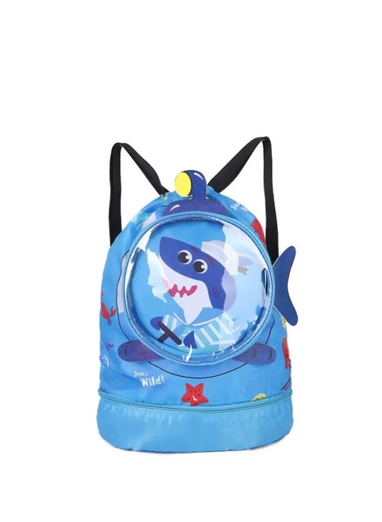 Y&D Children's Dry and Wet Separation Swimming Bag Portable Drawstring Backpack Waterproof Gym Sports Pool Beach Gear - Image 1