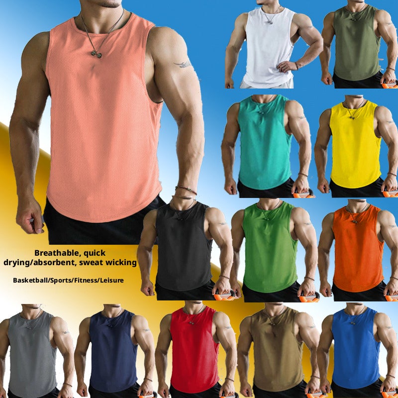 Men's Quick-Dry Sports Vest Loose Fit for Running Fitness - Image 1