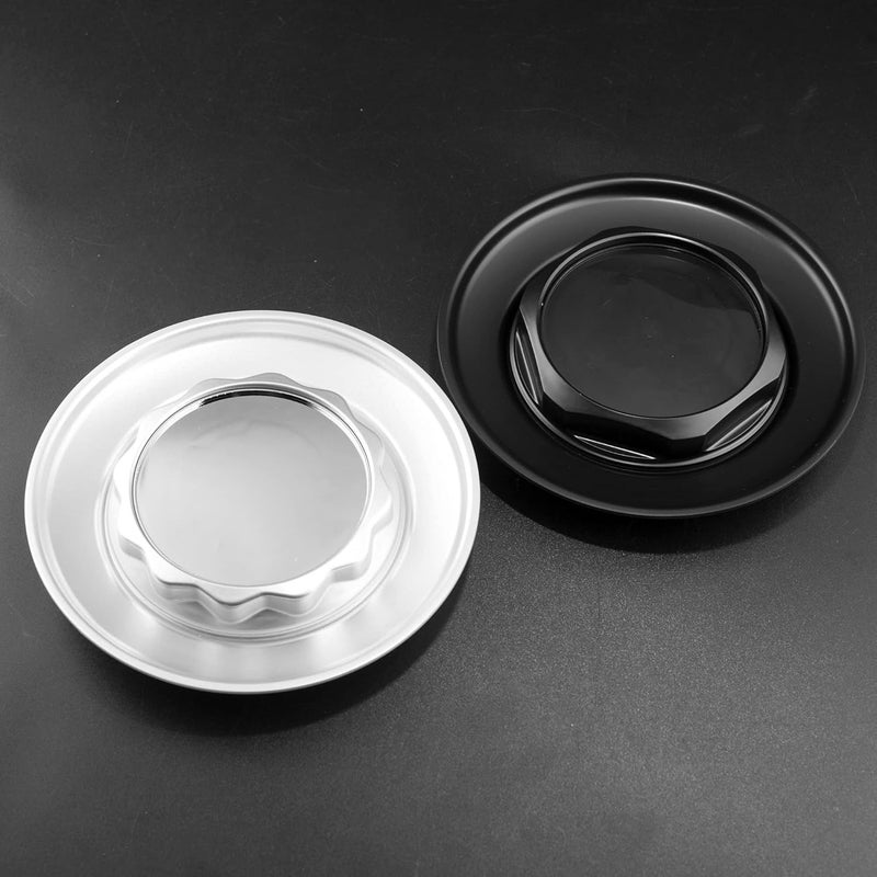 DEMULAX Carbon Fiber Car Wheel Center Hub Cap Cover - Image 2