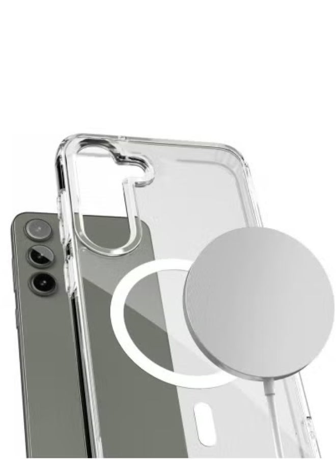 Gravity Samsung Galaxy S24 FE 5G 2024 Magnetic Case – Clear Transparent Slim TPU Phone Cover with MagSafe Compatibility – Ultra-Slim Shockproof Flexible Back Case, Scratch-Resistant Design, Full Body Protection, Easy Access to All Ports & Buttons - Image 2
