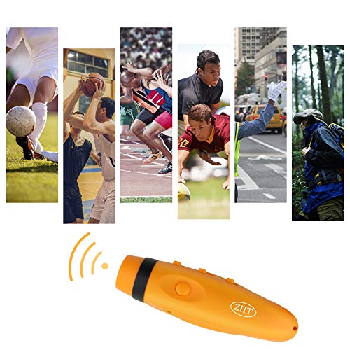 ZHT Electronic Whistles for Referees with USB Charging, 3 Tone High Volume Emergency Whistle for Coaches Teacher, Outdoor Safety Whistles with Lanyard-2 Pack Black & Yellow Color - Image 4