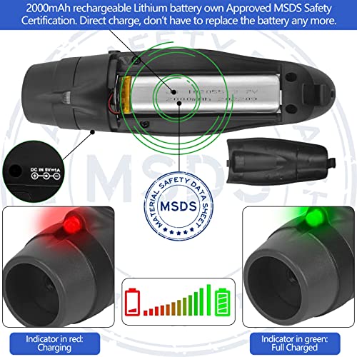 ZHT Electronic Whistles for Referees with USB Charging, 3 Tone High Volume Emergency Whistle for Coaches Teacher, Outdoor Safety Whistles with Lanyard-2 Pack Black & Yellow Color - Image 3