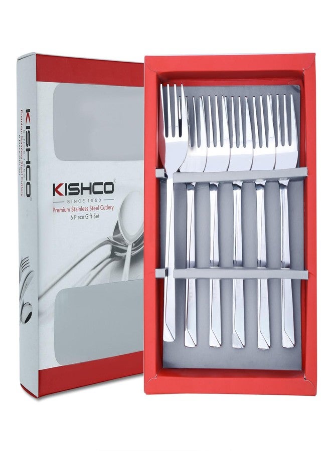 KISHCO شوكة كيشكو أوليمبوس المصنوعة من الفولاذ المقاوم للصدأ للأطفال/متعددة الاستخدامات - عبوة من 6 قطع - Image 3