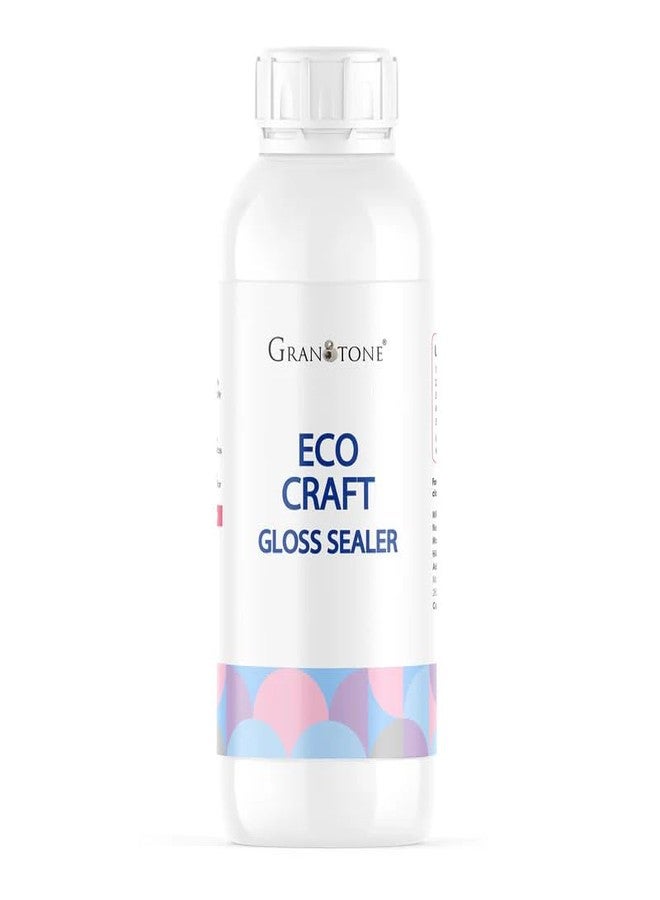 GRANOTONE Eco Craft Gloss Sealer Clear Colour 500 ml Art Friendly Non Toxic Protective Sealer for DIY Projects Made in India - Image 1