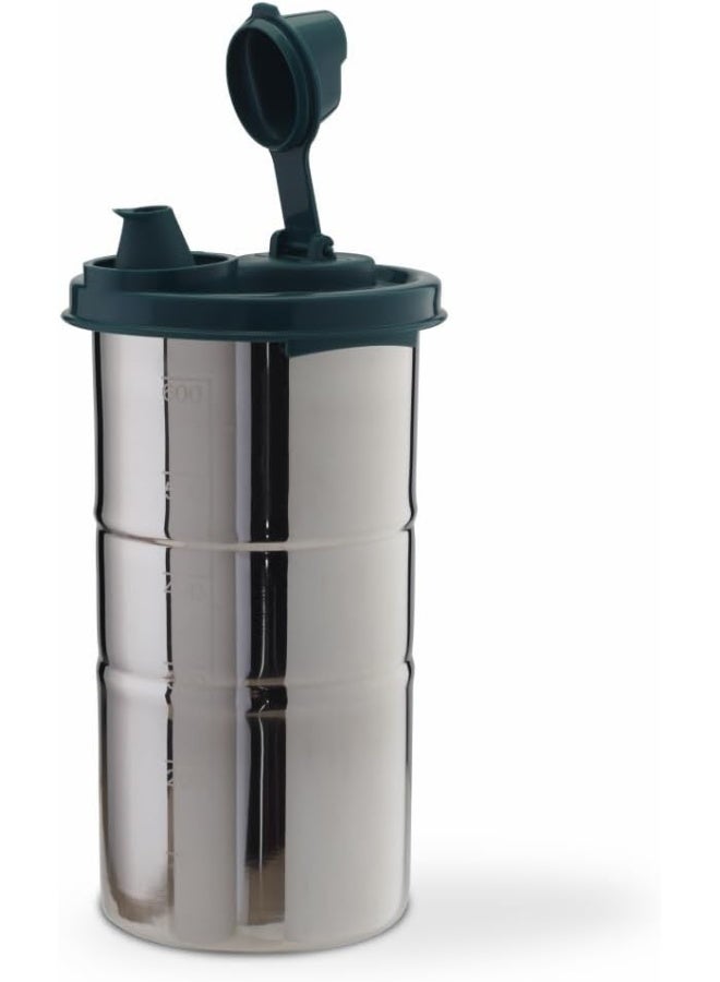 SignoraWare 650 ML Easy Flow Stainless Steel Oil Dispenser Bottle with Lid and Cap | Air-Tight Spill-Proof | Food Grade Pourer Drizzler - Image 1