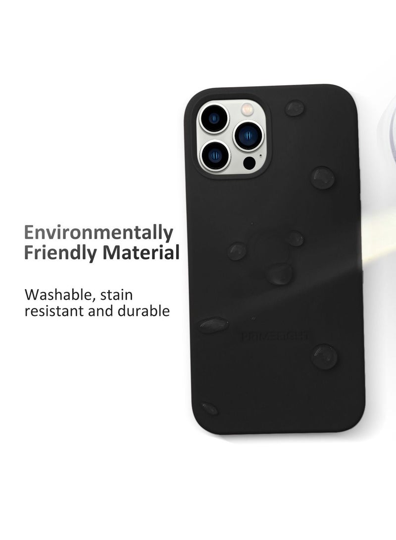 برايميت جراب حماية اسود ايفون 11 برو ماكس 6.5 انش ذو حواف منحنيه مقاومه للصدمات و ضد الخدش كفر حافظة متوافق مع ايفون 11 برو ماكس أسود - Image 5