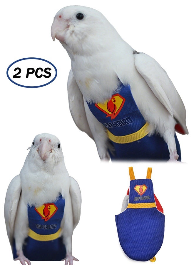 2 Pcs Soft Birds Flight Suits Washable and Reusable Parrots Nappies - Image 1