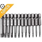 PTSLKHN PTSLKHN Torx Screwdriver Bit Set,  S2 Steel Magnetic Security Tamper Proof Star 6 Point Screw Driver Kit Tools, 12PCS  - Image 1