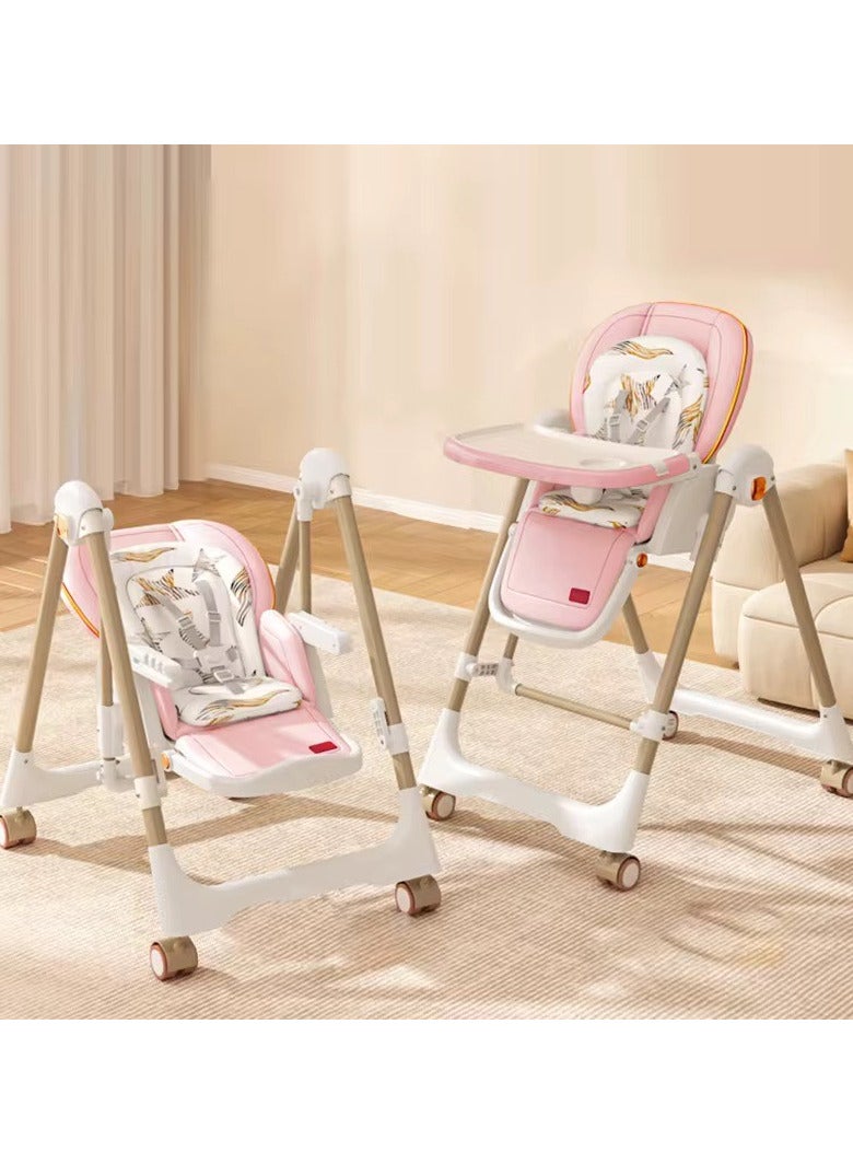 OLUDENIZ 3-in-1 Multifunctional Baby High Chair - Dining, Feeding, and Swing Seat - Image 1