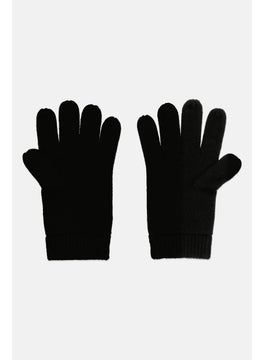 Michael Kors Men Brand Logo Knitted Gloves, Black  - Image 2