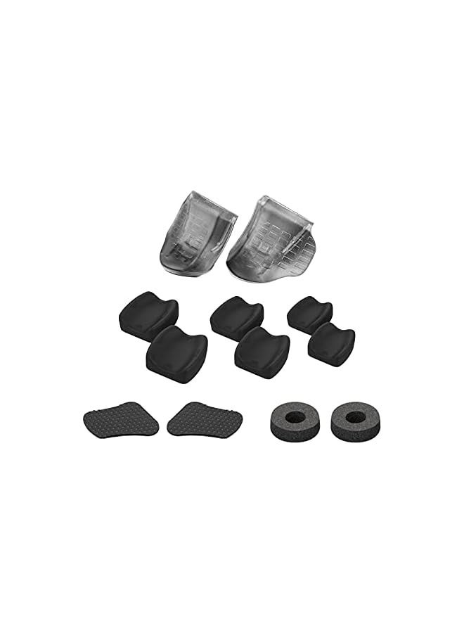 PROMASS FPS Gaming Kit Controllers, Set of 2 Analog Mini-stick Enhancers, Set of 2 Ergonomic Extension Triggers, Set of 2 Anti-Slip Trigger Stickers, 3 Sizes of 2 Concave Thumb Grips - Image 2