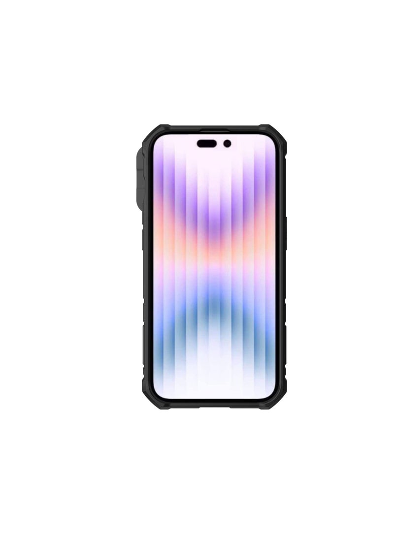 Nillkin NILLKIN CAMSHIELD ARMOR PRO CASE FOR IPHONE 14 PRO ARMORED COVER STAND RING BLACK  - Image 3