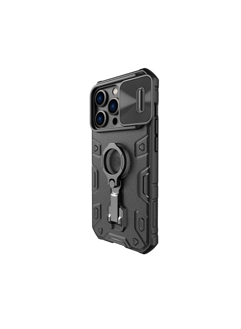 Nillkin NILLKIN CAMSHIELD ARMOR PRO CASE FOR IPHONE 14 PRO ARMORED COVER STAND RING BLACK  - Image 2