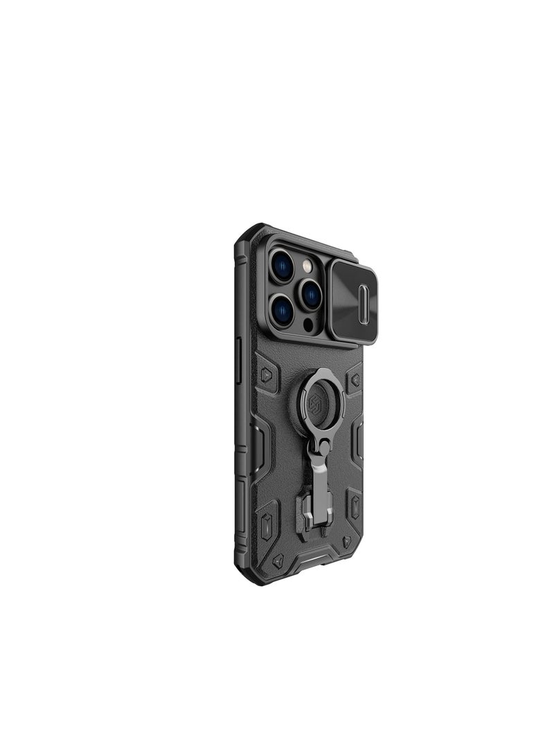 Nillkin NILLKIN CAMSHIELD ARMOR PRO CASE FOR IPHONE 14 PRO ARMORED COVER STAND RING BLACK  - Image 4