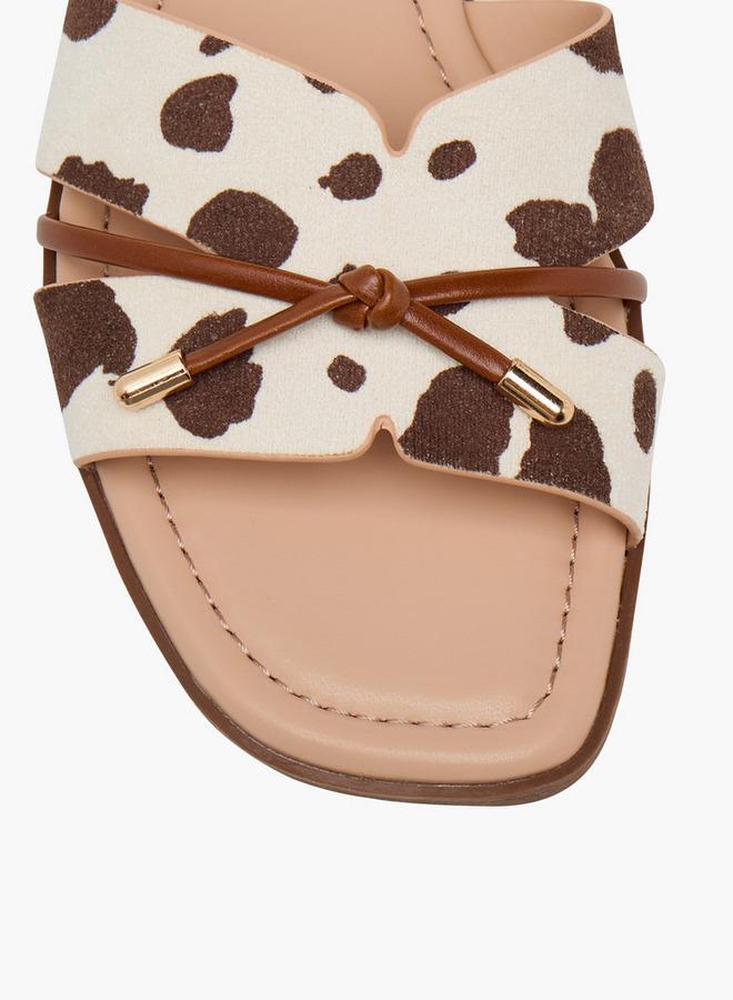 سيليست صنادل نسائية بطبعة حيوانات - Image 4