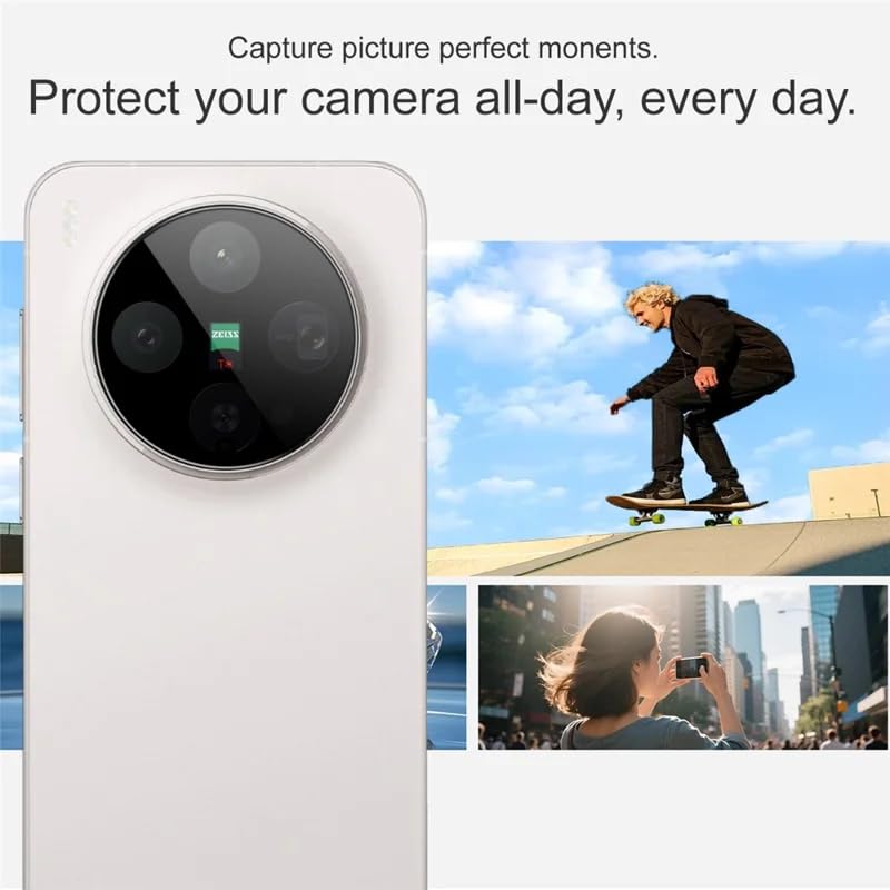 CASENED (2 Pack Camera Lens Protector for Vivo X300 5G – 9H Tempered Glass, Crystal Clear, Anti-Fingerprint, Case Friendly, Easy Bubble‑Free Installation - Image 5