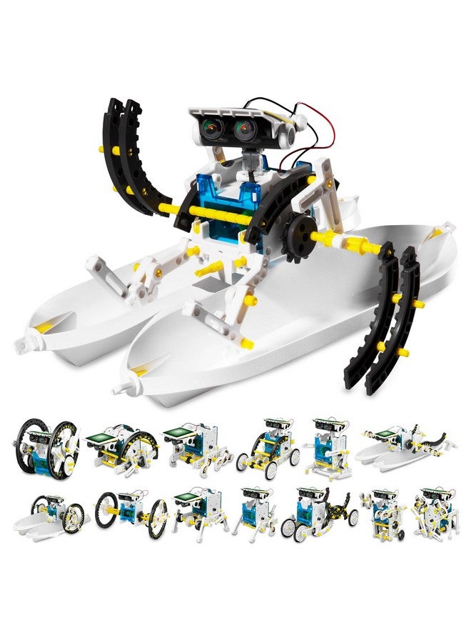 Elenco Teach Tech SolarBot.14, Transforming Solar Robot Kit, STEM Learning Toys for Kids 10+ - Image 1